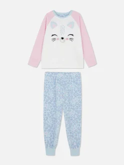 Primark Pijamas E Roupa De Dormir^Pijama Malha Polar Gato