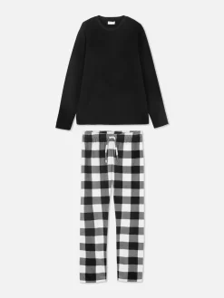 Primark Pijamas^Pijama Malha Polar Xadrez Buffalo