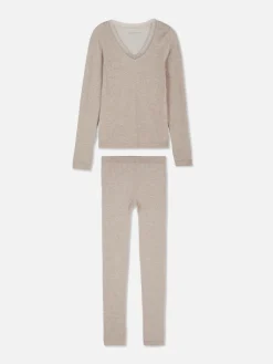 MULHER Primark Pijamas^Pijama Manga Comprida Rebordo Em Renda