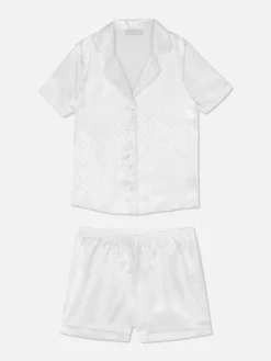 Primark Pijamas E Roupa De Dormir^Pijama Manga Curta Cetim