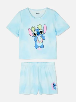 Primark Pijamas E Roupa De Dormir^Pijama Manga Curta Efeito Tingido Disney Stitch
