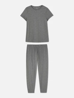 MULHER Primark Pijamas^Pijama Manga Curta Malha Estampado