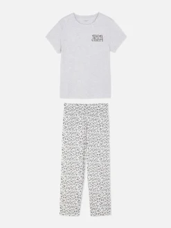 MULHER Primark Pijamas^Pijama Manga Curta Malha C/ Gráfico