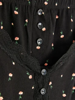 MULHER Primark Pijamas^Pijama Top Alças/calções Rebordo Renda