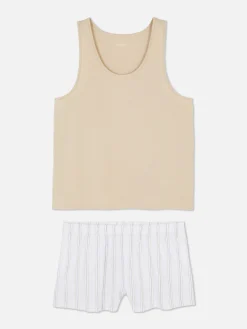 MULHER Primark Pijamas^Pijama Top S/ Mangas/calções