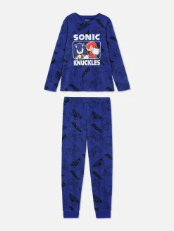 Primark Pijamas E Roupa De Dormir^Pijama T-shirt/calças Sonic The Hedgehog