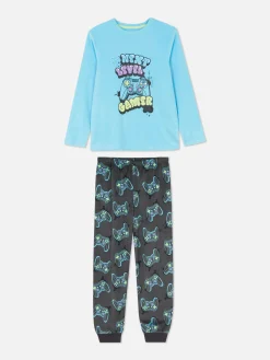 Primark Pijamas E Roupa De Dormir^Pijama T-shirt/calções Comando Jogo