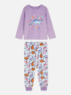 Primark Pijamas E Roupa De Dormir^Pijama Veludo Dinossauros
