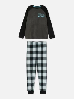 Primark Pijamas E Roupa De Dormir^Pijama Veludo Xadrez