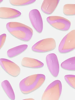 Primark Unhas Postiças^PS... Unhas Postiças Com Redemoinho Brilhante Pontiagudas