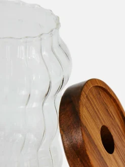 Primark Serviços De Mesa^Recipiente Vidro Estriado