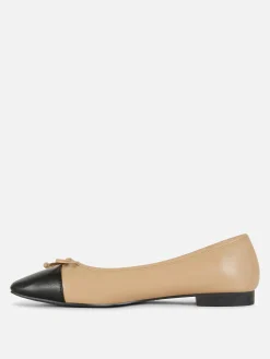 MULHER Primark Sapatos Rasos^Sabrinas Biqueira Contrastante