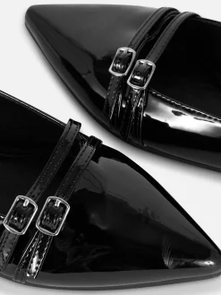 MULHER Primark Sapatos Rasos^Sabrinas Biqueira Pontiaguda Verniz