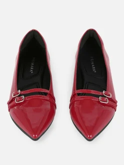 MULHER Primark Sapatos Rasos^Sabrinas Biqueira Pontiaguda Verniz