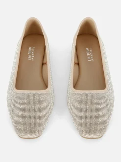 MULHER Primark Sapatos Rasos^Sabrinas Biqueira Quadrada Tachas