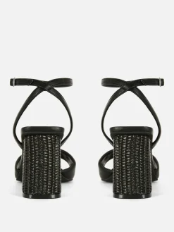 MULHER Primark Sapatos De Salto Alto^Sandálias Salto Ráfia Modelo Largo