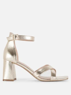 MULHER Primark Sapatos De Salto Alto^Sandálias Tiras Cruzadas Modelo Largo