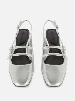 MULHER Primark Sapatos Rasos^Sapatos Mary Jane Fecho Atrás Tiras Duplas