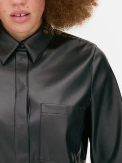 MULHER Primark Camisas E Blusas^Sobrecamisa Imitação Pele