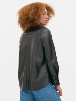 MULHER Primark Camisas E Blusas^Sobrecamisa Imitação Pele