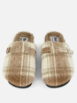 MULHER Primark Chinelos E Pantufas|Chinelos E Pantufas^Socas Forro Imitação Pelo Xadrez Rita Ora