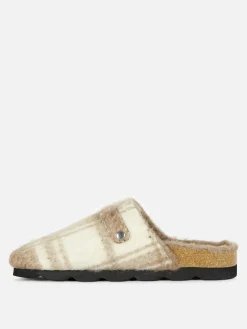 MULHER Primark Chinelos E Pantufas|Chinelos E Pantufas^Socas Forro Imitação Pelo Xadrez Rita Ora