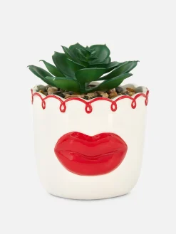 Primark Flores E Plantas Artificiais^Suculenta Artificial Vaso Lábios