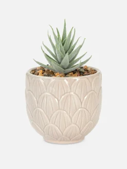 Primark Flores E Plantas Artificiais^Suculenta Artificial Vaso Forma Alcachofra