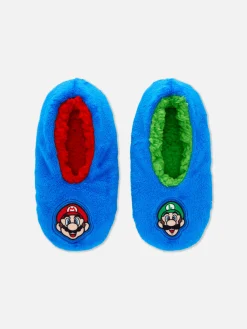 Primark Meias^Super Mario Bros. Pantufas Estilo Pezinhos