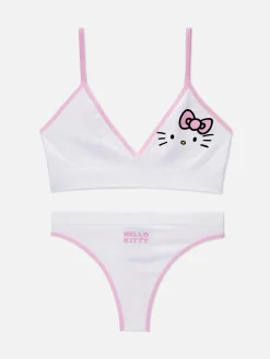 MULHER Primark Conjuntos De Lingerie^Sutiã Bralette Triângulo/tanga S/ Costuras Hello Kitty