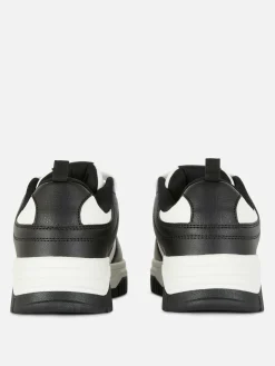 MULHER Primark Ténis^Ténis Atacadores Painel Contraste