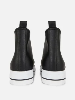 MULHER Primark Ténis^Ténis Cano Alto Plataforma Imitação Pele