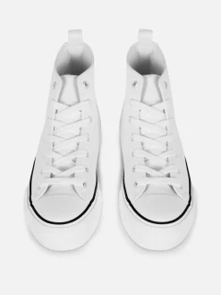 MULHER Primark Ténis^Ténis Cano Alto Plataforma Imitação Pele