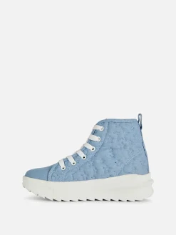 Primark Ténis^Ténis Cano Alto Sola Grossa Estrelas