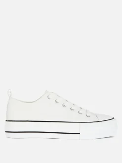 MULHER Primark Ténis^Ténis Plataforma Cano Baixo Imitação Pele