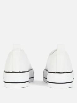 MULHER Primark Ténis^Ténis Plataforma Cano Baixo Imitação Pele