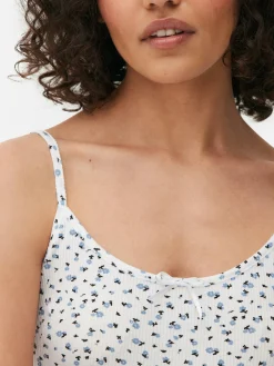 MULHER Primark Tops E T-Shirts^Top Alças Canelado Padrão Floral Miudinho