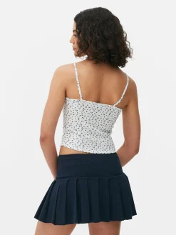 MULHER Primark Tops E T-Shirts^Top Alças Canelado Padrão Floral Miudinho