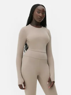 MULHER Primark Roupas De Ginásio E De Desporto^Top Curto Desporto Manga Comprida Suave Rita Ora