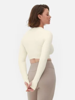 MULHER Primark Roupas De Ginásio E De Desporto^Top Curto Desporto Manga Comprida Suave Rita Ora