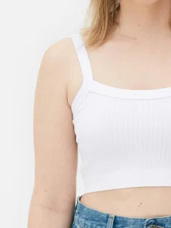 MULHER Primark Tops E T-Shirts^Top Curto Textura Canelada