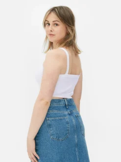 MULHER Primark Tops E T-Shirts^Top Curto Textura Canelada