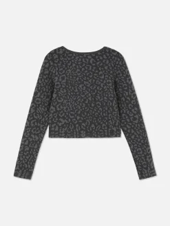 Primark Camisolas Com E Sem Capuz^Top Desportivo Estampado Leopardo