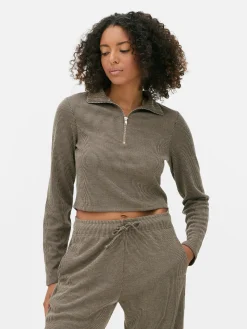 MULHER Primark Tops E T-Shirts^Top Fecho Correr 1/4 Conjunto Coordenado