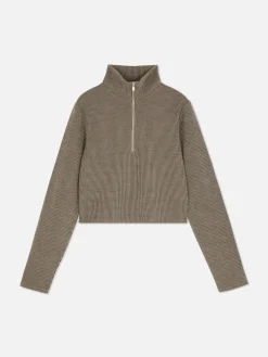 MULHER Primark Tops E T-Shirts^Top Fecho Correr 1/4 Conjunto Coordenado