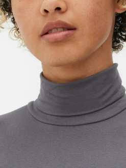 MULHER Primark Tops E T-Shirts^Top Manga Comprida Gola Alta