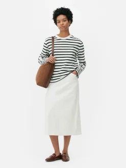 MULHER Primark Tops E T-Shirts^Top Manga Comprida Gola Redonda