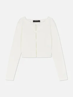 MULHER Primark Tops E T-Shirts^Top Manga Comprida Recortes Laço