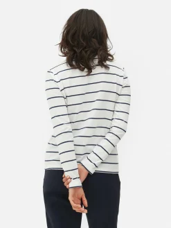 MULHER Primark Tops E T-Shirts^Top Manga Comprida Riscas