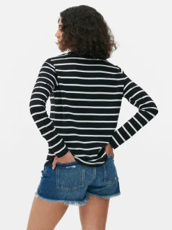 MULHER Primark Tops E T-Shirts^Top Manga Comprida Riscas